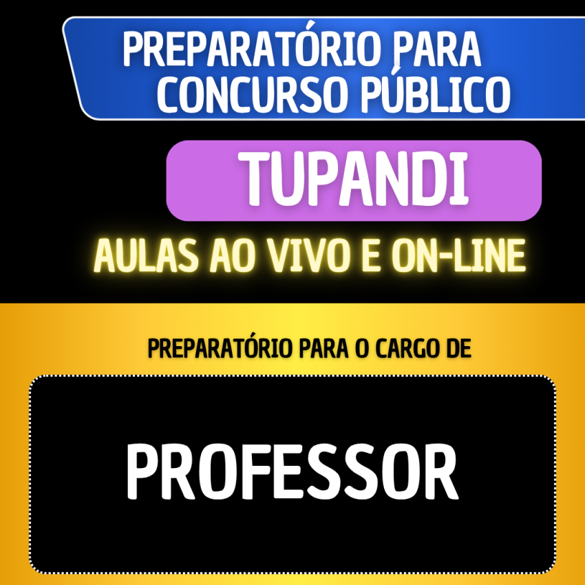 PREPARATÓRIO TUPANDI - PROFESSORES