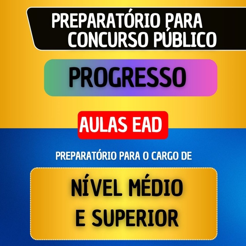 CURSO EAD - PROGRESSO - N�VEL M�DIO E SUPERIOR