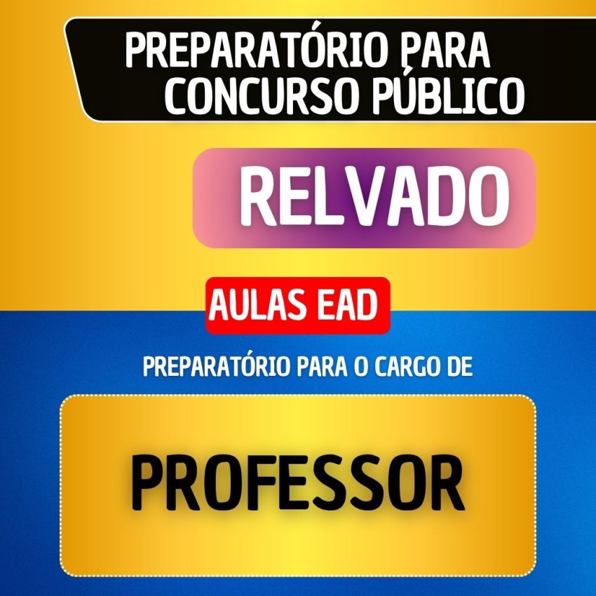 CURSO EAD + E-BOOK - RELVADO - PROFESSOR