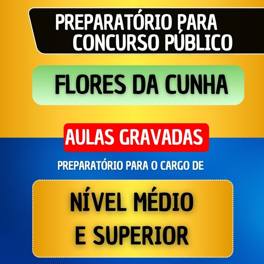 CURSO GRAVADO - FLORES DA CUNHA - N�VEL M�DIO E SUPERIOR