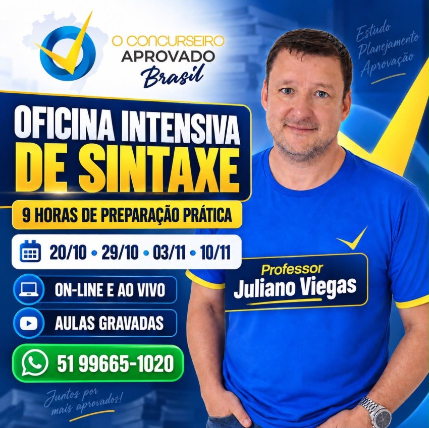 CURSO INTENSIVO DE SINTAXE - PROFESSOR JULIANO VIEGAS