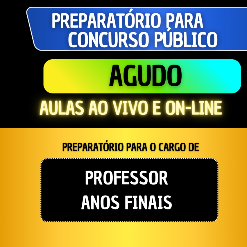 PREPARATRIO AGUDO RS - PROFESSOR ANOS FINAIS