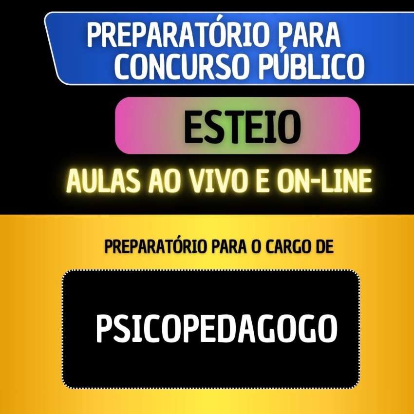 PREPARAT�RIO ESTEIO - PSICOPEDAGOGO