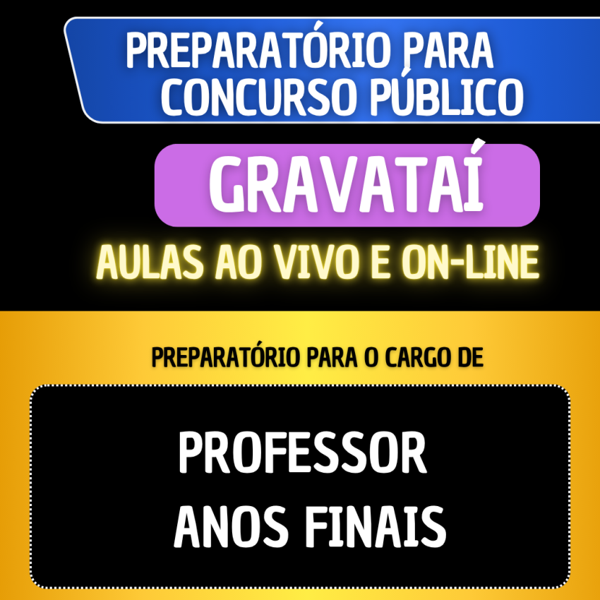 PREPARATRIO GRAVATA 2025 - ANOS FINAIS