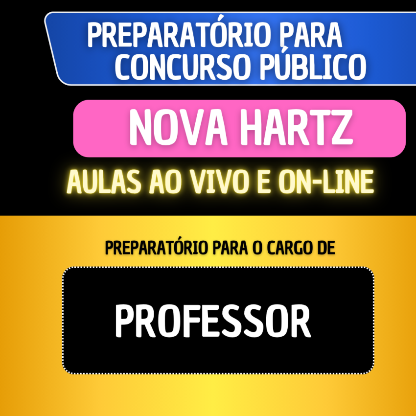 PREPARATRIO NOVA HARTZ - PROFESSORES