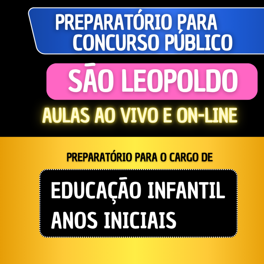 PREPARATRIO SO LEOPOLDO - Professor Anos Inicias e Educao Infantil