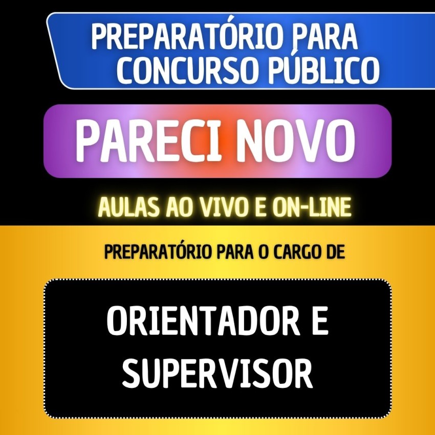 PREPARAT�RIO + MATERIAL EM PDF - PARECI NOVO - ORIENTADOR E SUPERVISOR