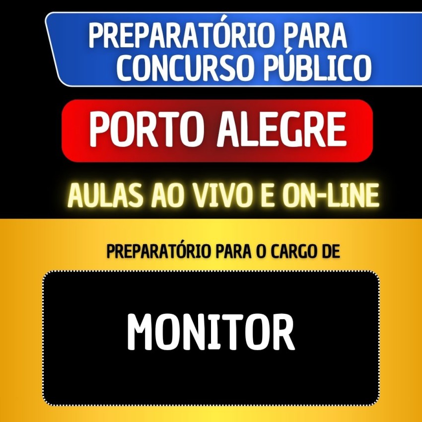 PREPARAT�RIO + MATERIAL EM PDF - PORTO ALEGRE 2026 - MONITOR