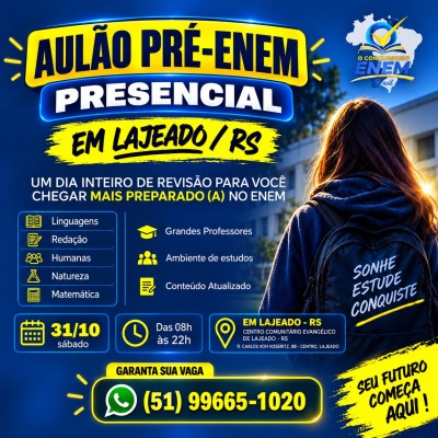 AUL�O PR�-ENEM PRESENCIAL - LAJEADO/RS