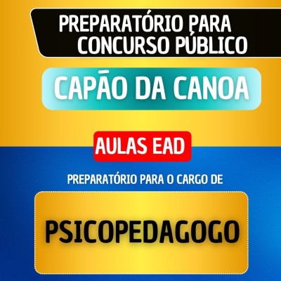 CURSO EAD - CAP�O DA CANOA - PSICOPEDAGOGO