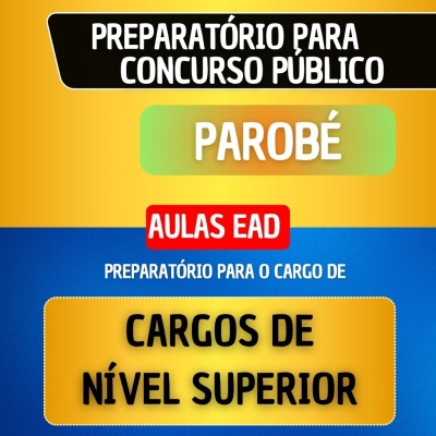 CURSO EAD - PAROB� - CARGOS DE N�VEL SUPERIOR