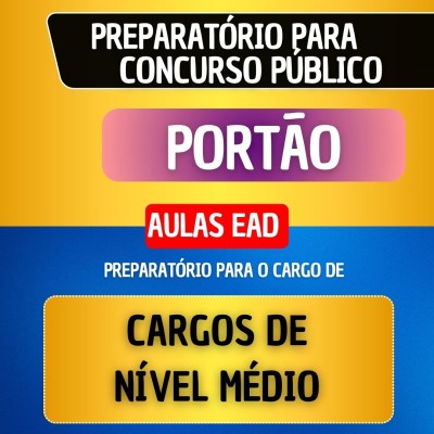 CURSO EAD + MATERIAL EM PDF - PORT�O - CARGOS DE N�VEL M�DIO