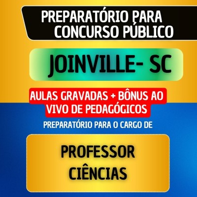 CURSO GRAVADO + B�NUS AO VIVO - JOINVILLE SC - PROFESSOR DE CI�NCIAS