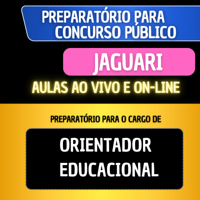 PREPARATRIO JAGUARI - ORIENTADOR EDUCACIONAL