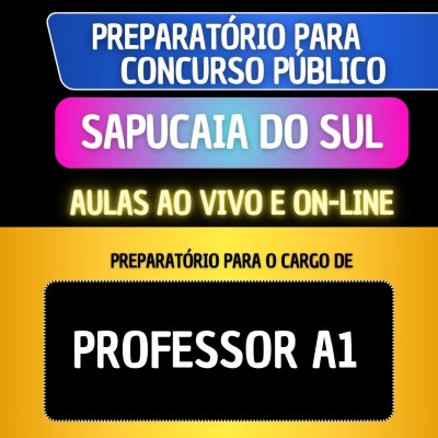 PREPARAT�RIO SAPUCAIA DO SUL - PROFESSOR A1