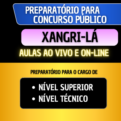 PREPARATRIO XANGRI-L - NVEL SUPERIOR E TCNICO